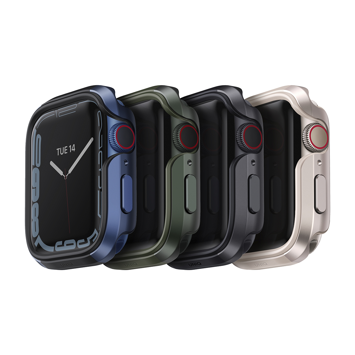 Foto 6 pulgar | Funda UNIQ para Apple Watch 45 | 44 mm Protectora Aluminio