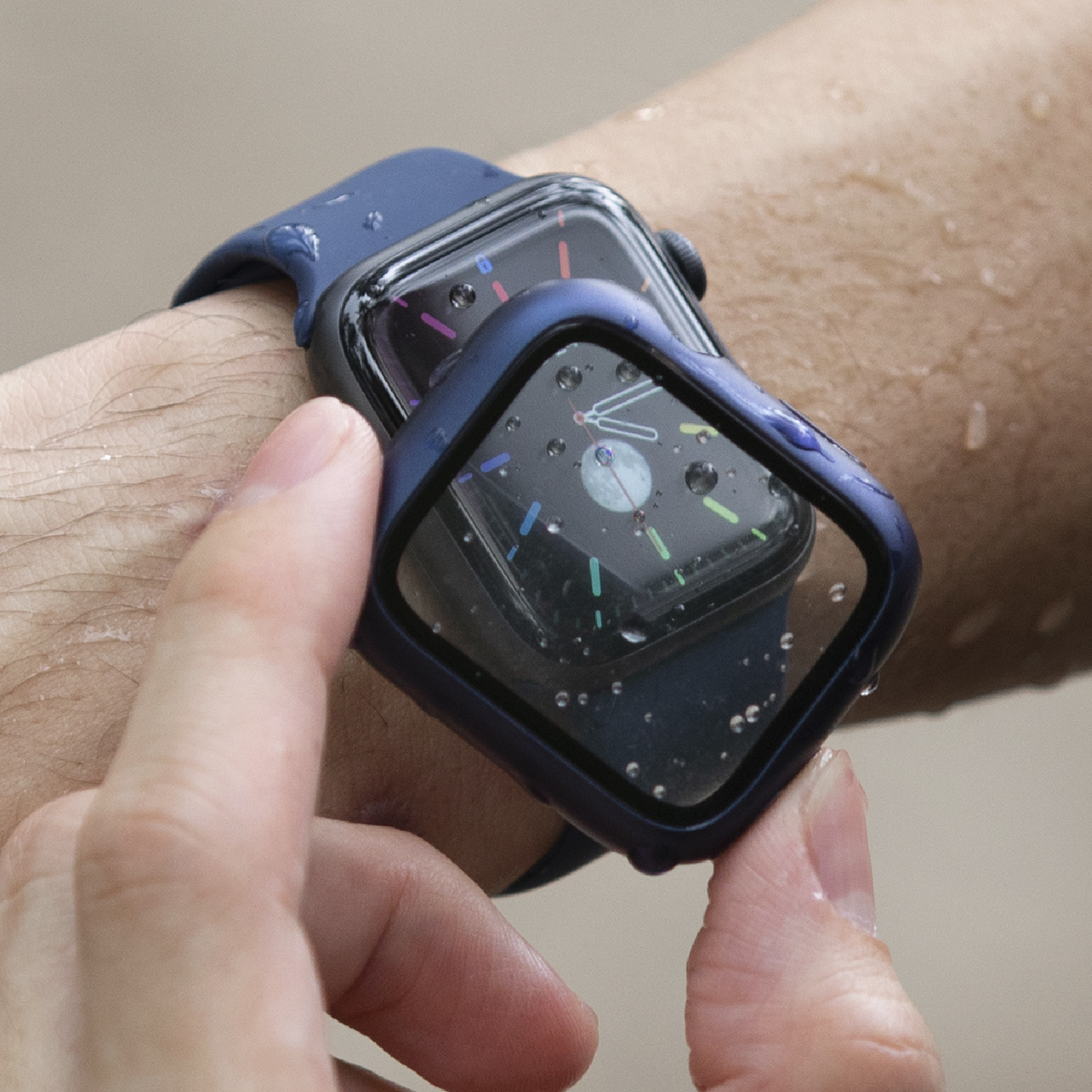 Foto 5 pulgar | Nautic Funda Para Apple Watch 45 Mm Con Protector De Pantalla Cristal Templado Sumergible