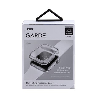 Foto 5 | Funda Transparente con Protector de Pantalla de Cristal Templado Garde para Apple Watch 44 mm