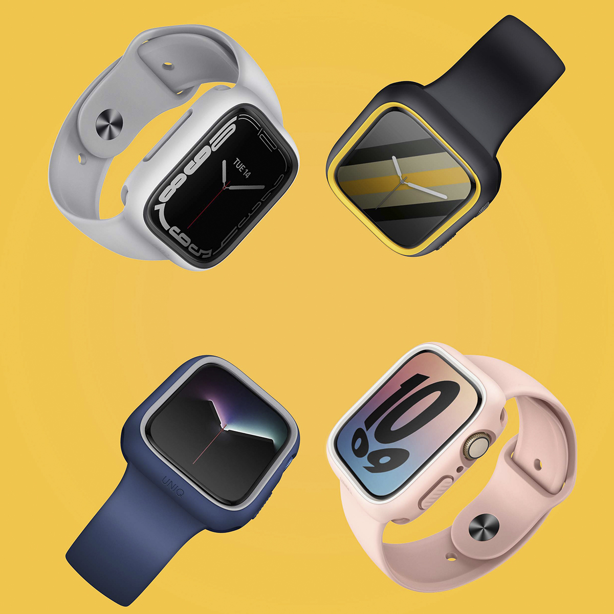 Foto 5 pulgar | Funda para Apple Watch Protectora Biseles Intercambiables