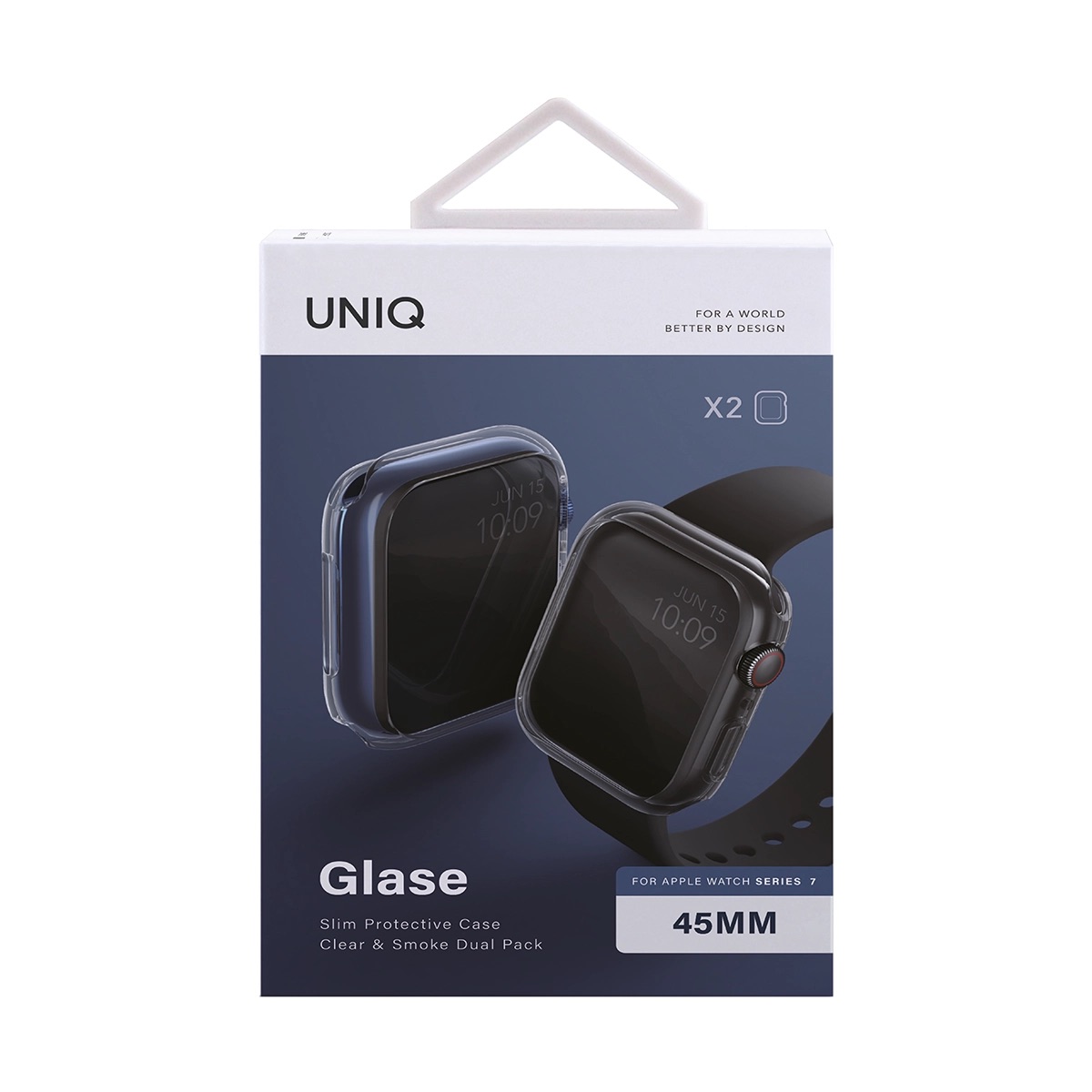 Foto 8 pulgar | Glase Bundle Funda Para Apple Watch 45 Mm Transparente Super Slim