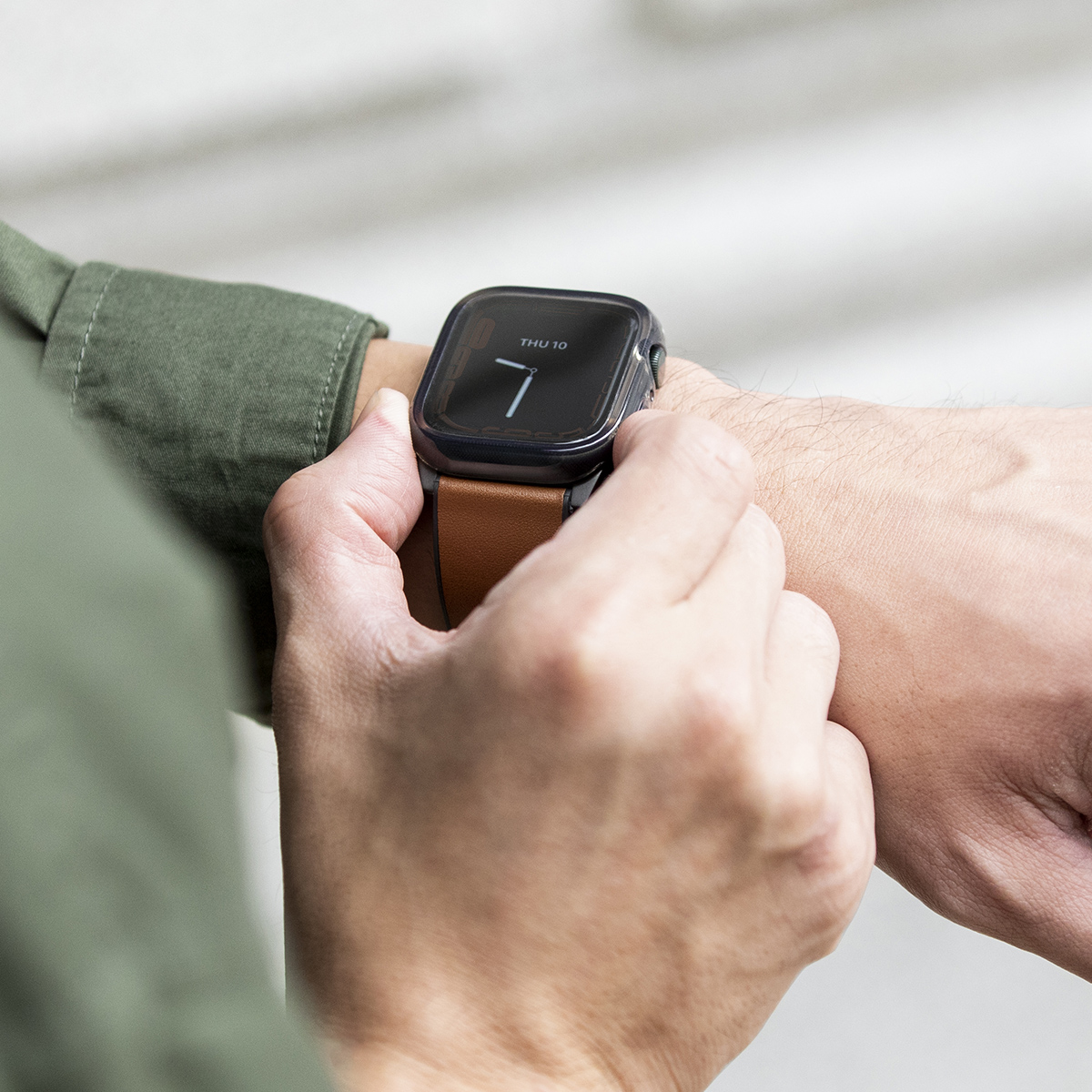 Foto 5 pulgar | Funda para Apple Watch 45 Mm con Protector de Pantalla Cristal Templado