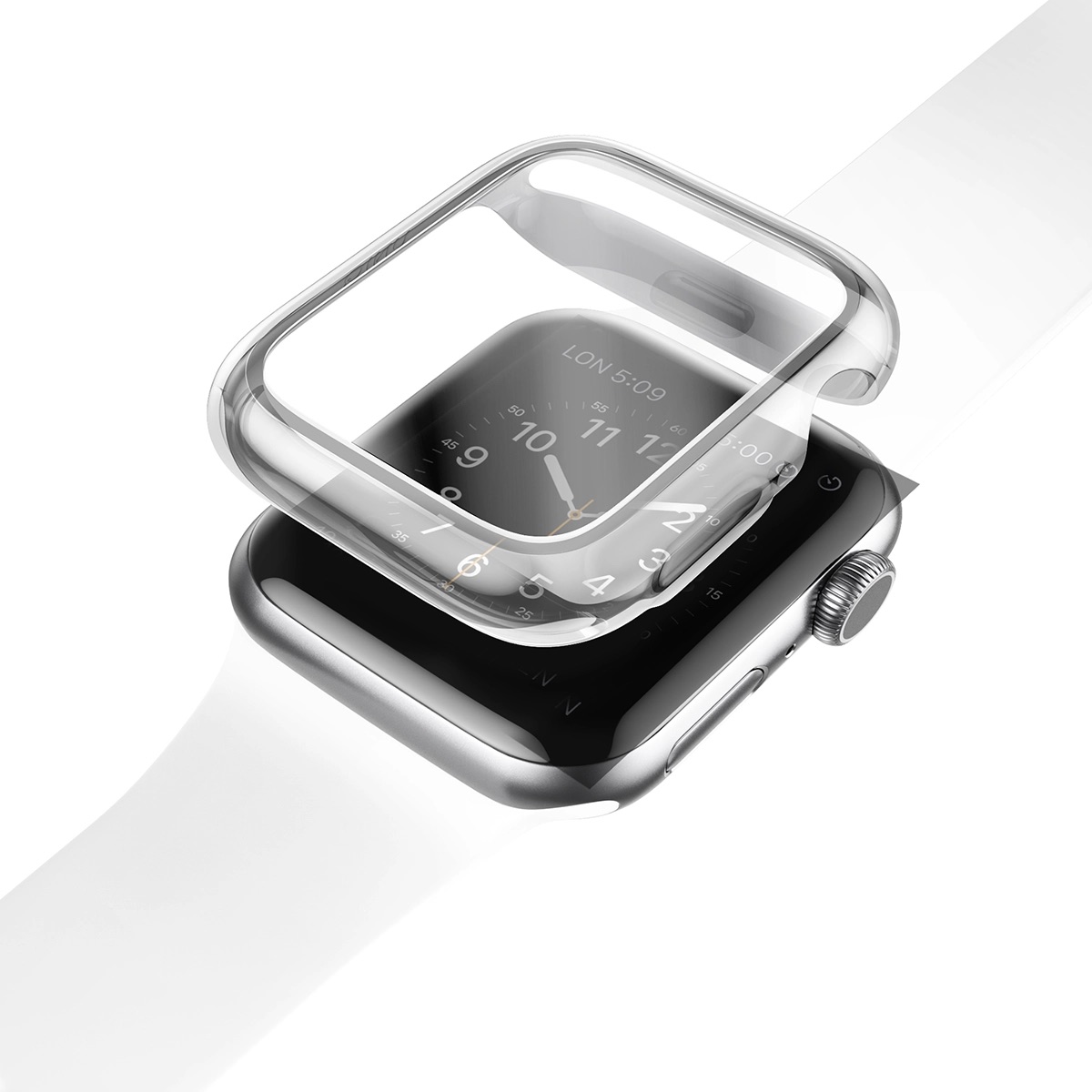 Garde UNIQ para Apple Watch 40 mm Transparente con Protector de Pantalla Cristal Templado