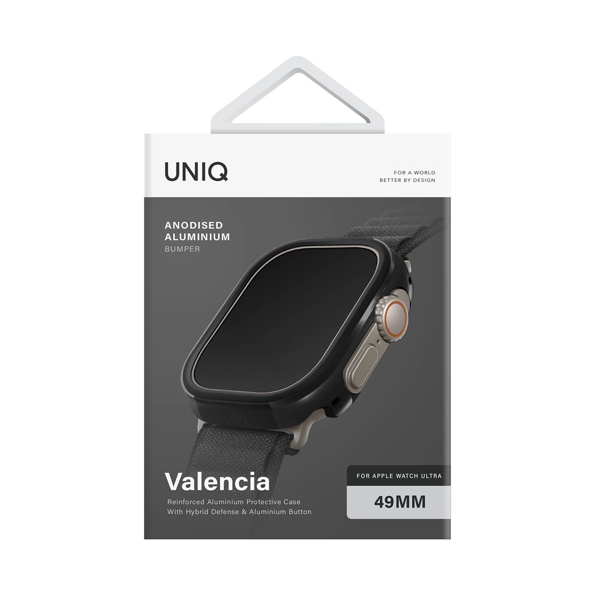 Foto 3 | Funda Para Apple Watch Ultra 49 Mm Negro Valencia De Uniq