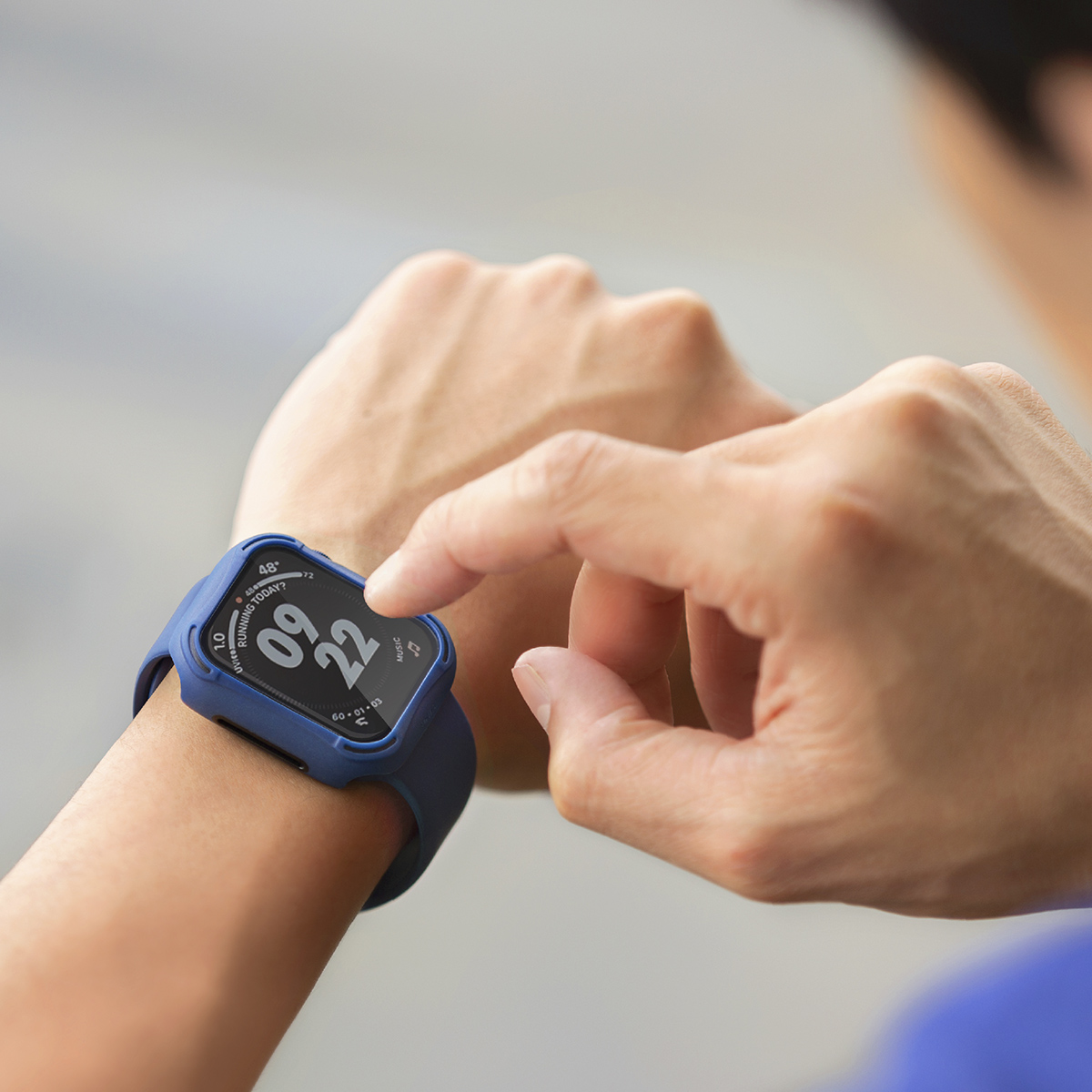 Foto 4 | Funda Para Apple Watch 44 Mm Azul Torres De Uniq