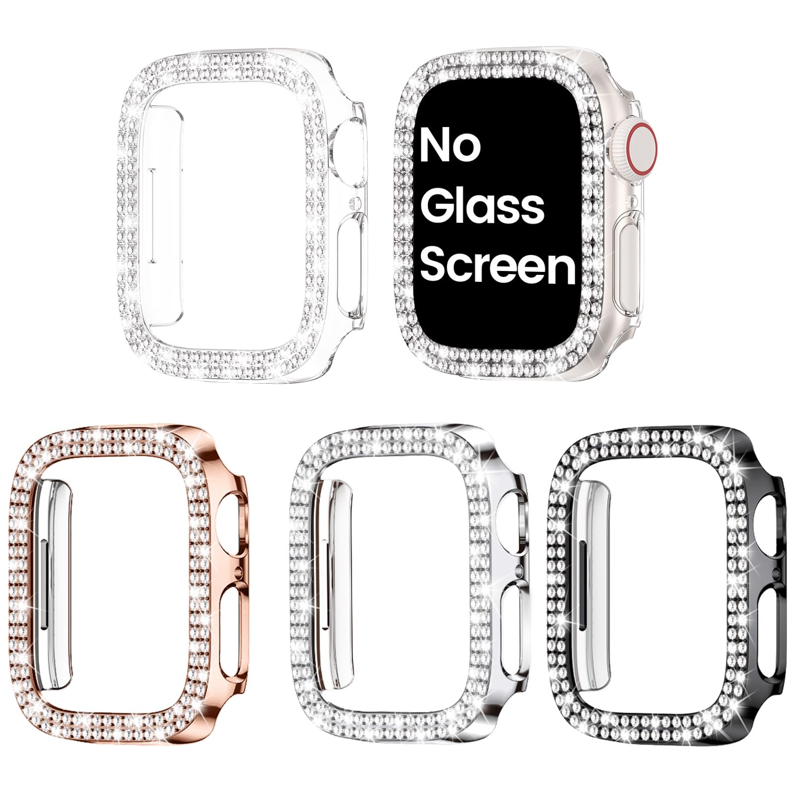 Foto 2 pulgar | Funda De Reloj Goton Bling Bumper Apple Watch Series 6/5/4/se De 40 Mm - Venta Internacional.