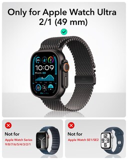 Foto 2 | Funda Con Protector De Pantalla Esr Para Apple Watch Ultra 2/1 De 49 Mm - Venta Internacional.