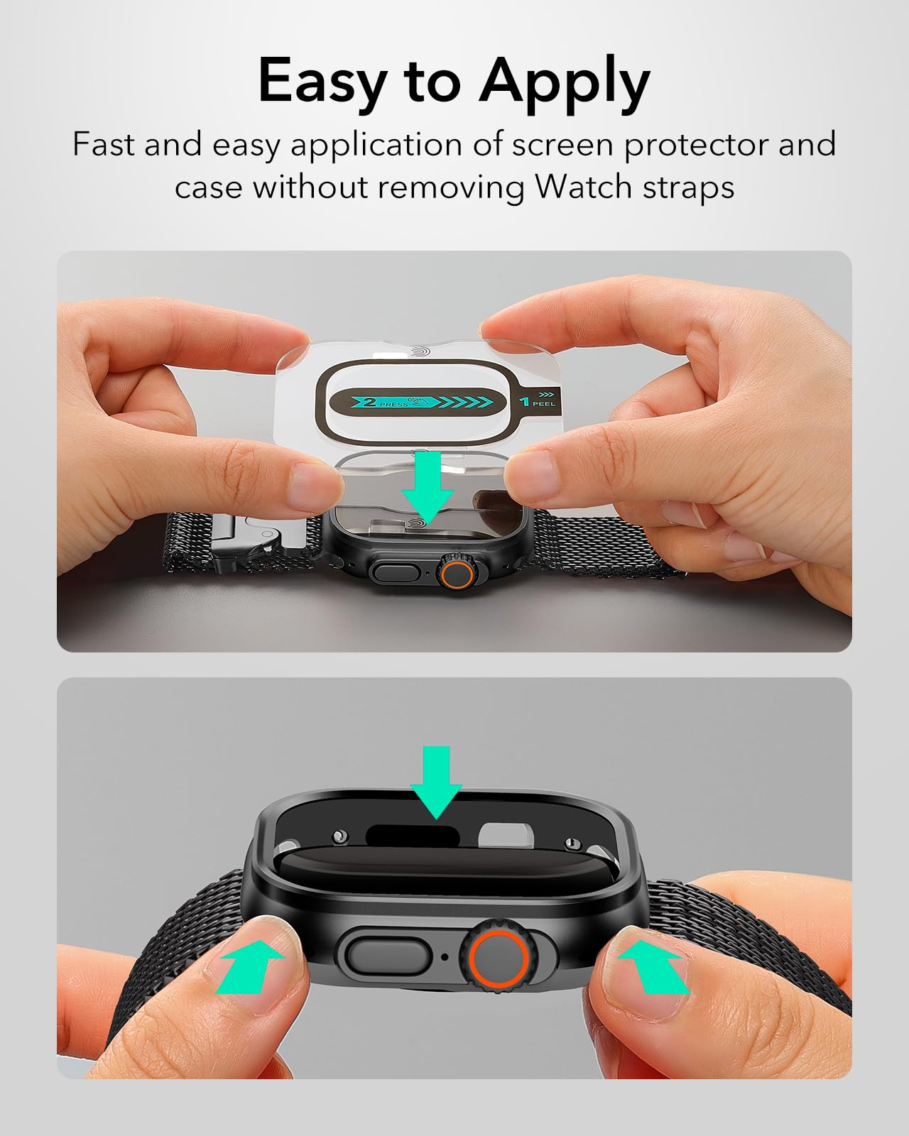 Foto 6 | Funda Con Protector De Pantalla Esr Para Apple Watch Ultra 2/1 De 49 Mm - Venta Internacional.