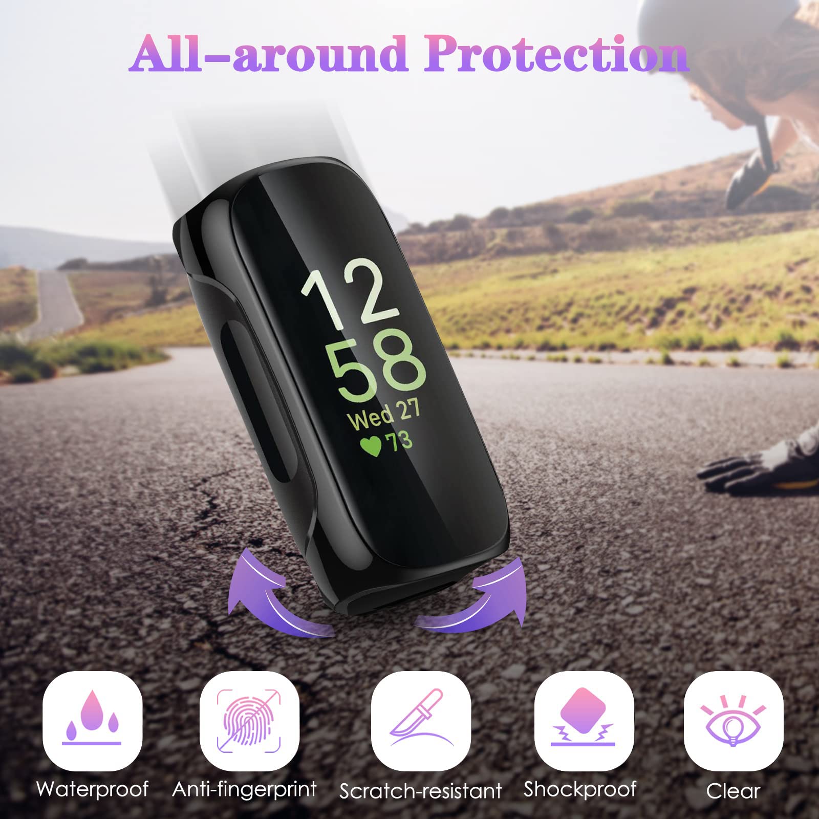 Foto 4 pulgar | Fundas Fintie para Fitbit Inspire 3 Piezas - Venta Internacional