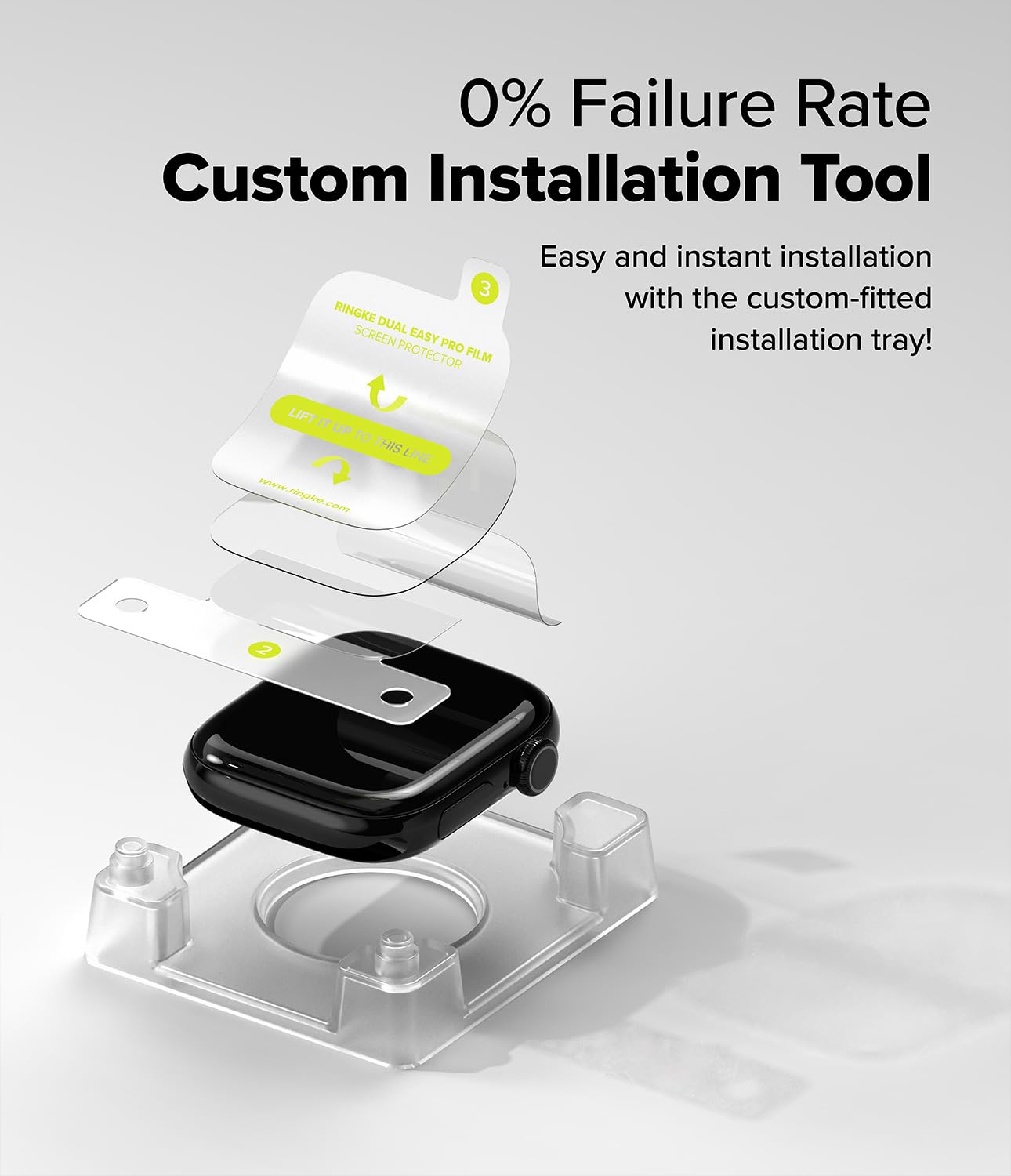 Foto 4 pulgar | Protector De Pantalla Ringke Dual Easy Pro Para Apple Watch 46 Mm - Venta Internacional.