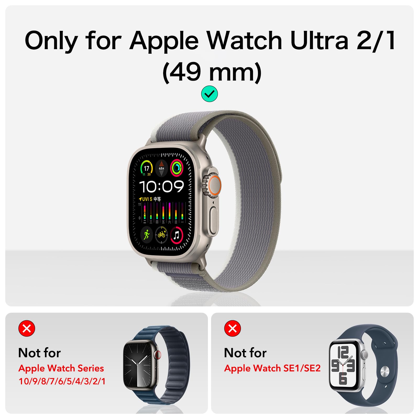 Foto 2 | Protector De Pantalla Esr Armorite Para Apple Watch Ultra 2/1 49 Mm - Venta Internacional.