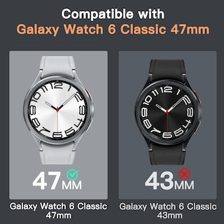 Foto 2 | Protector De Pantalla Jetech Para Samsung Galaxy Watch 6 Classic De 47 Mm - Venta Internacional.
