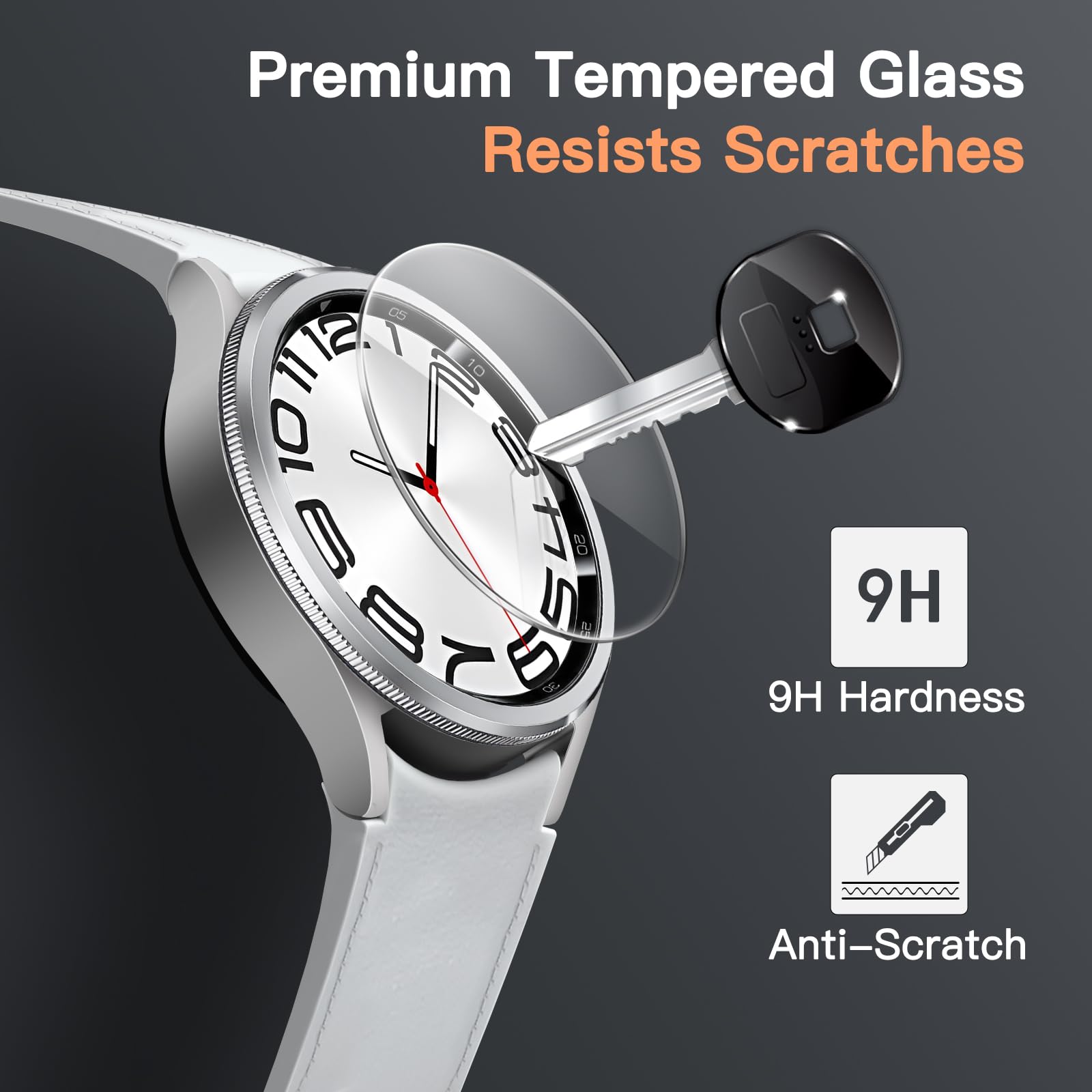 Foto 4 pulgar | Protector De Pantalla Jetech Para Samsung Galaxy Watch 6 Classic De 47 Mm - Venta Internacional.