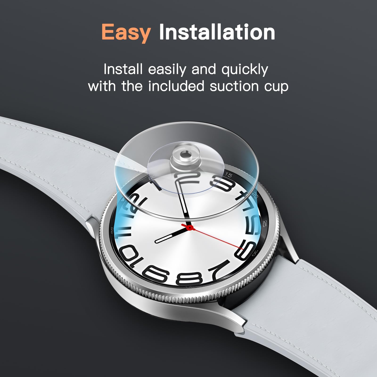 Foto 7 pulgar | Protector De Pantalla Jetech Para Samsung Galaxy Watch 6 Classic De 47 Mm - Venta Internacional.