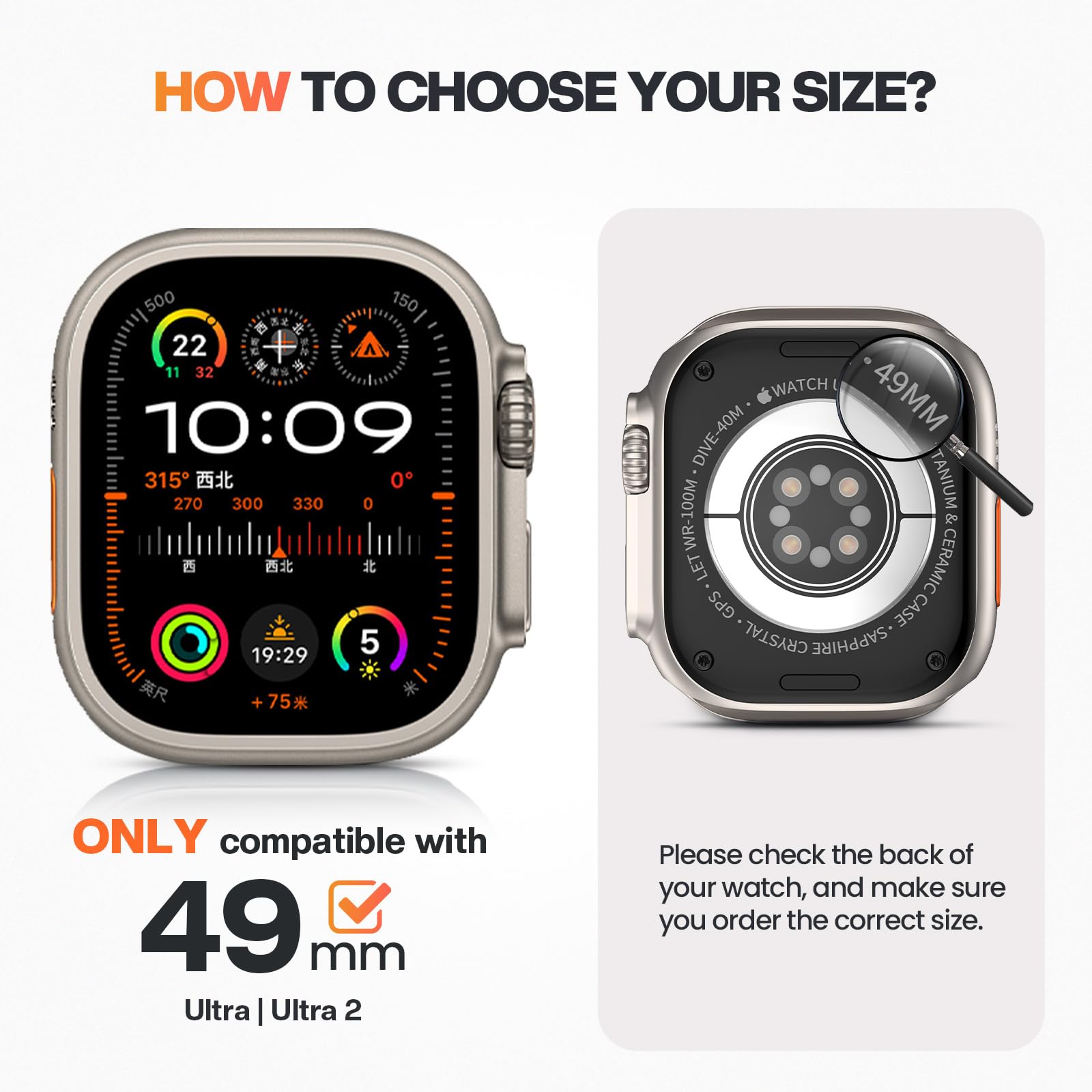 Foto 3 pulgar | Funda Con Protector De Pantalla Goton Metal Para Apple Watch Ultra 2 De 49 Mm - Venta Internacional.