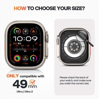 Foto 2 | Funda Con Protector De Pantalla Goton Metal Para Apple Watch Ultra 2 De 49 Mm - Venta Internacional.