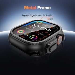Foto 3 | Funda Con Protector De Pantalla Goton Metal Para Apple Watch Ultra 2 De 49 Mm - Venta Internacional.