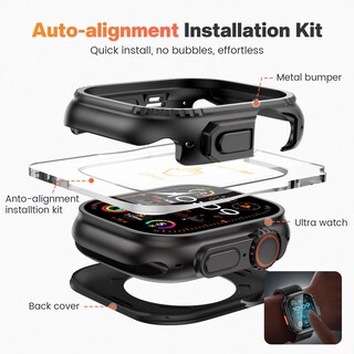 Foto 4 | Funda Con Protector De Pantalla Goton Metal Para Apple Watch Ultra 2 De 49 Mm - Venta Internacional.