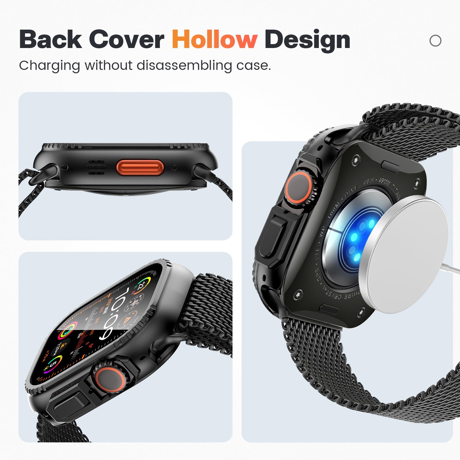 Foto 6 pulgar | Funda Con Protector De Pantalla Goton Metal Para Apple Watch Ultra 2 De 49 Mm - Venta Internacional.