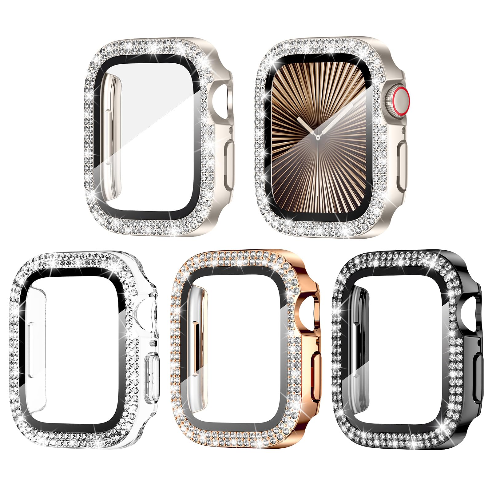 Foto 2 pulgar | Protector De Pantalla Con Funda Goton Para Apple Watch Series 10 De 42 Mm - Venta Internacional.