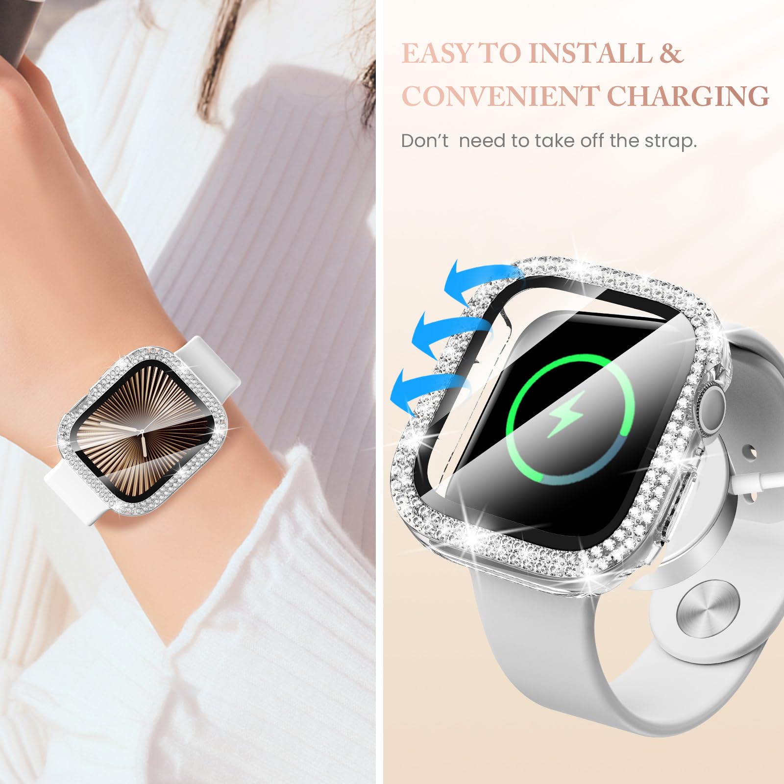 Foto 5 pulgar | Protector De Pantalla Con Funda Goton Para Apple Watch Series 10 De 42 Mm - Venta Internacional.