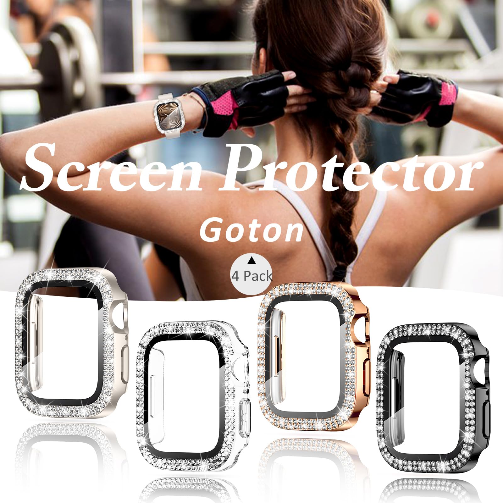 Foto 8 pulgar | Protector De Pantalla Con Funda Goton Para Apple Watch Series 10 De 42 Mm - Venta Internacional.