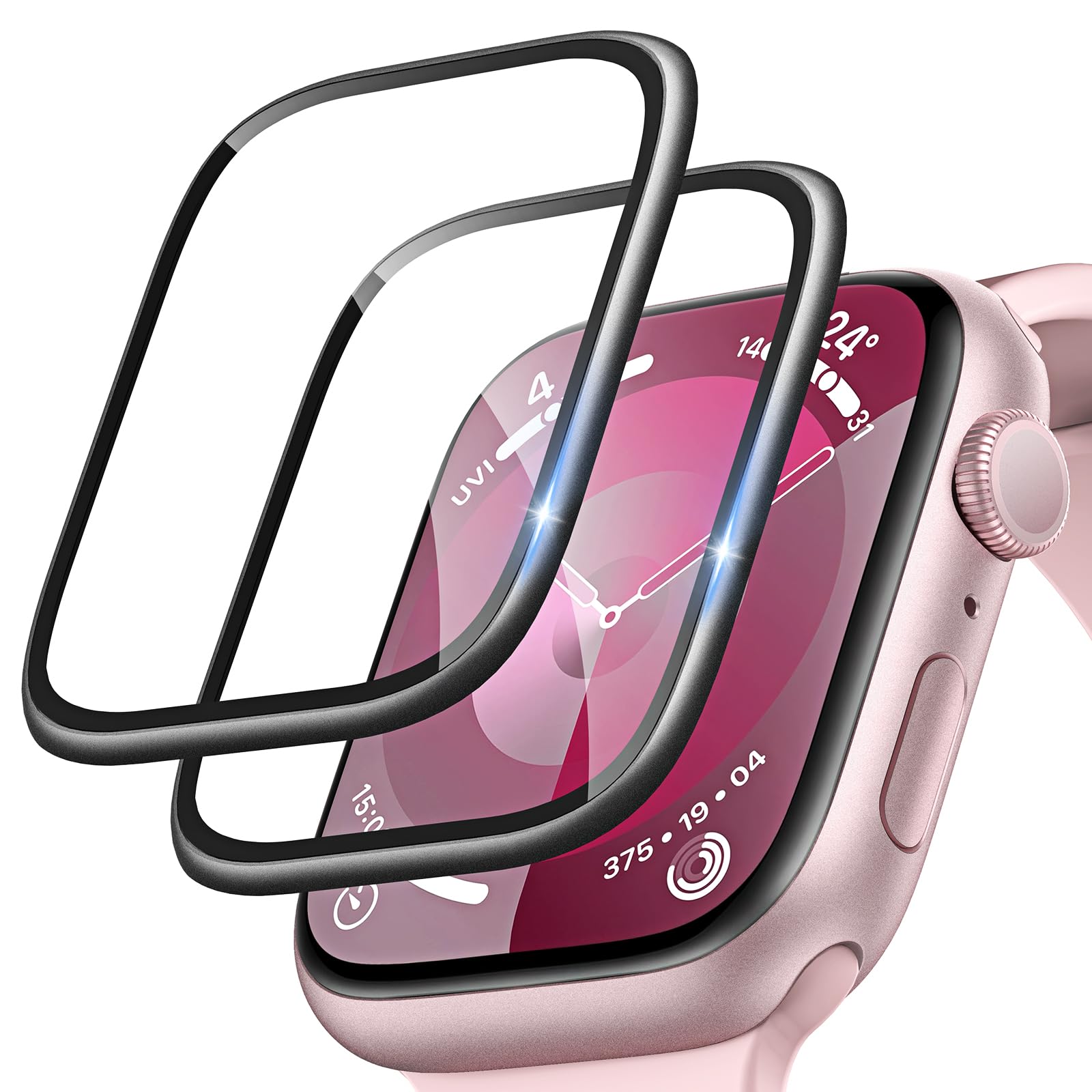 Foto 2 pulgar | Protector De Pantalla Tauri De Vidrio Templado Para Apple Watch De 41 Mm, Paquete De 2 - Venta Internacional.