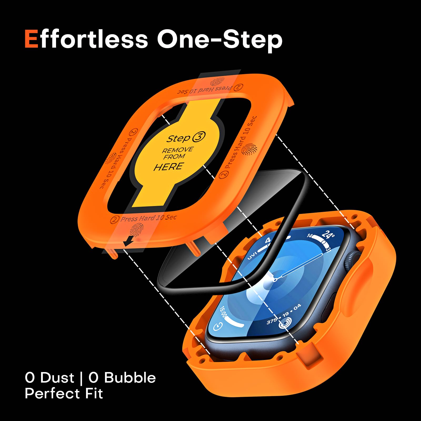Foto 3 pulgar | Protector De Pantalla Tauri De Vidrio Templado Para Apple Watch De 41 Mm, Paquete De 2 - Venta Internacional.