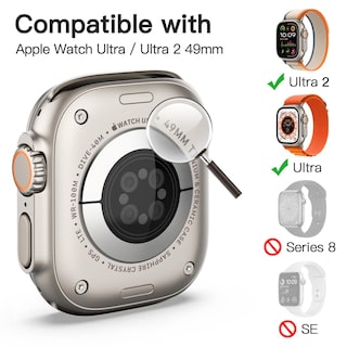 Foto 3 | Protector De Pantalla Jetech Para Apple Watch Ultra 2/1 De 49 Mm, Paquete De 3 - Venta Internacional.