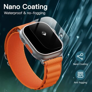 Foto 6 | Protector De Pantalla Jetech Para Apple Watch Ultra 2/1 De 49 Mm, Paquete De 3 - Venta Internacional.