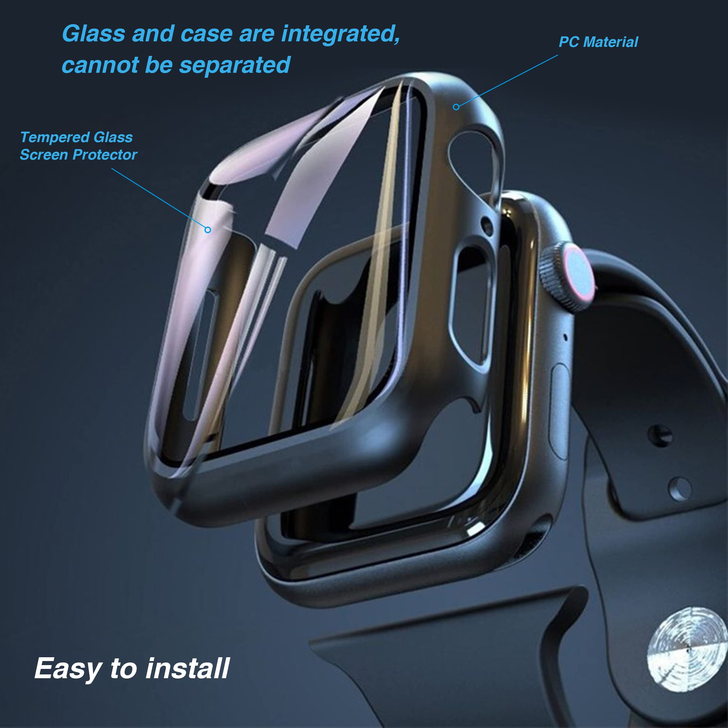Foto 3 pulgar | Funda Protectora De Pantalla Ailun Para Apple Watch Series 9/8/7 De 45 Mm - Venta Internacional.