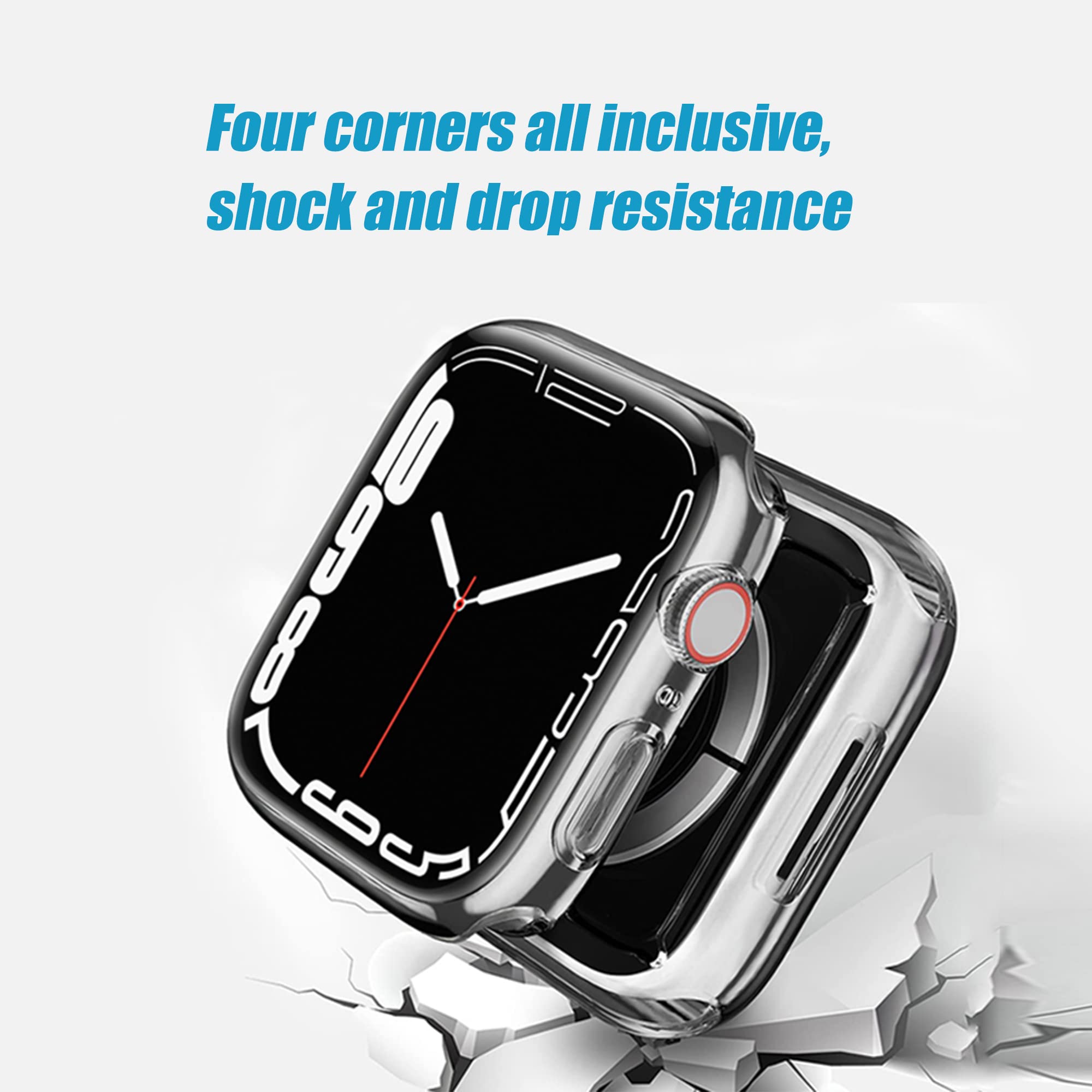 Foto 4 pulgar | Funda Protectora De Pantalla Ailun Para Apple Watch Series 9/8/7 De 45 Mm - Venta Internacional.