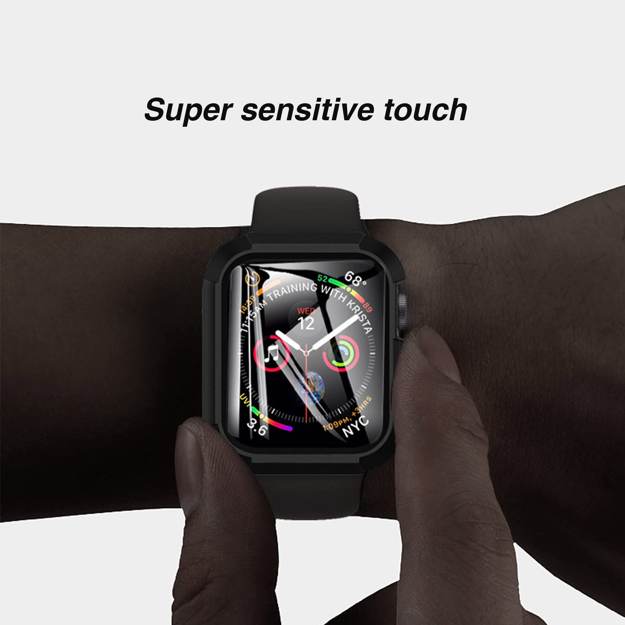 Foto 5 pulgar | Funda Protectora De Pantalla Ailun Para Apple Watch Series 9/8/7 De 45 Mm - Venta Internacional.