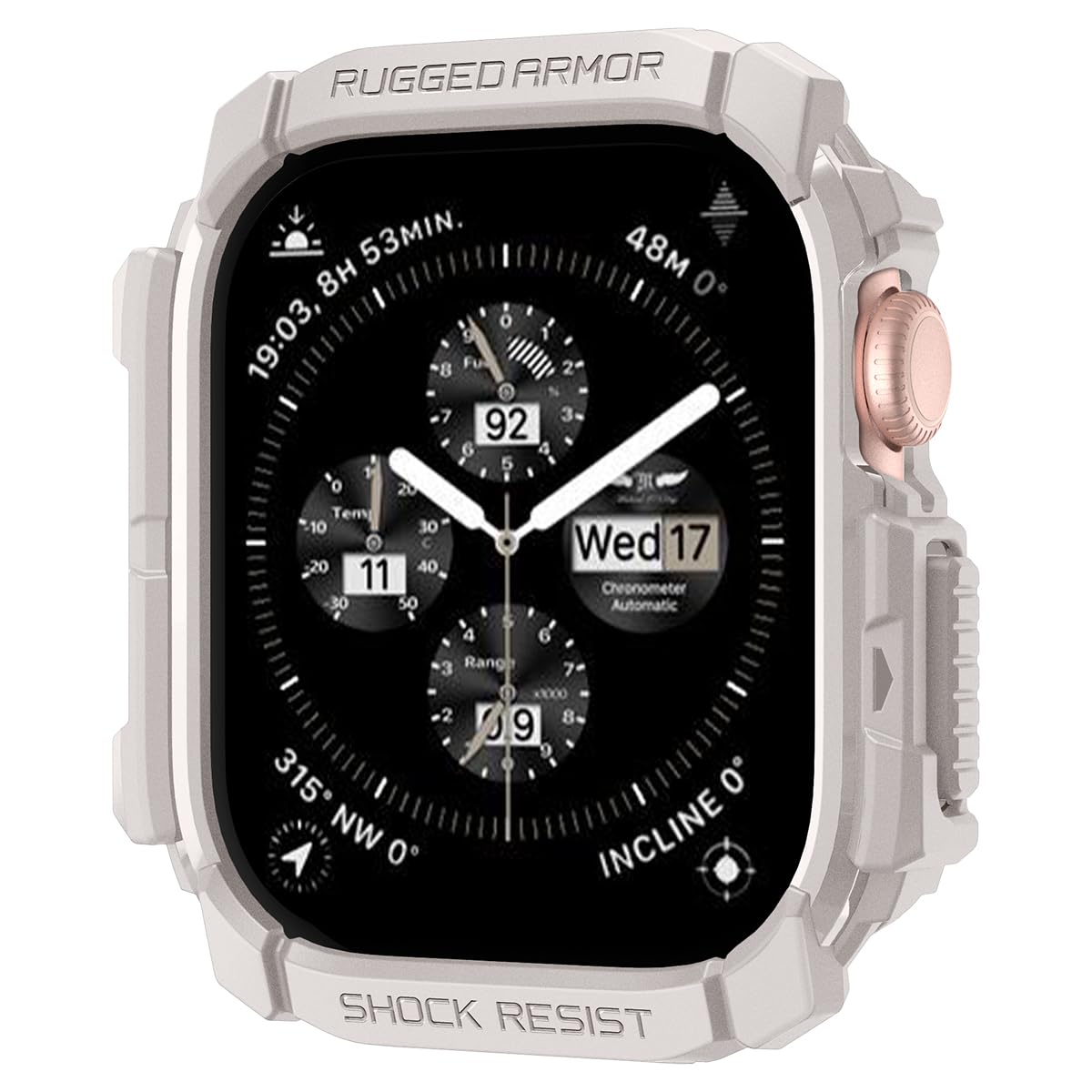 Foto 2 pulgar | Funda Spigen Rugged Armor Para Apple Watch Series 10 De 46 Mm - Venta Internacional.
