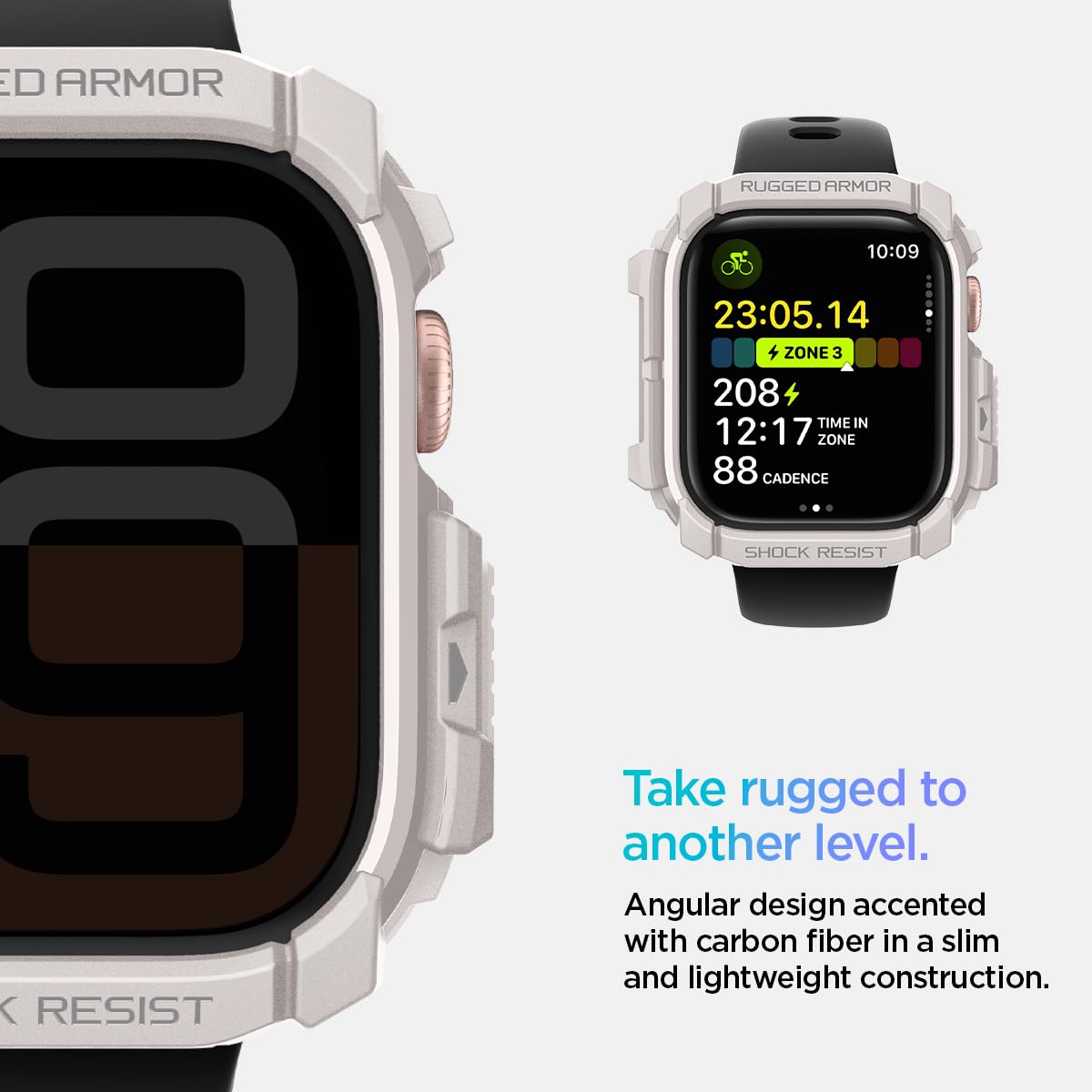 Foto 5 pulgar | Funda Spigen Rugged Armor Para Apple Watch Series 10 De 46 Mm - Venta Internacional.