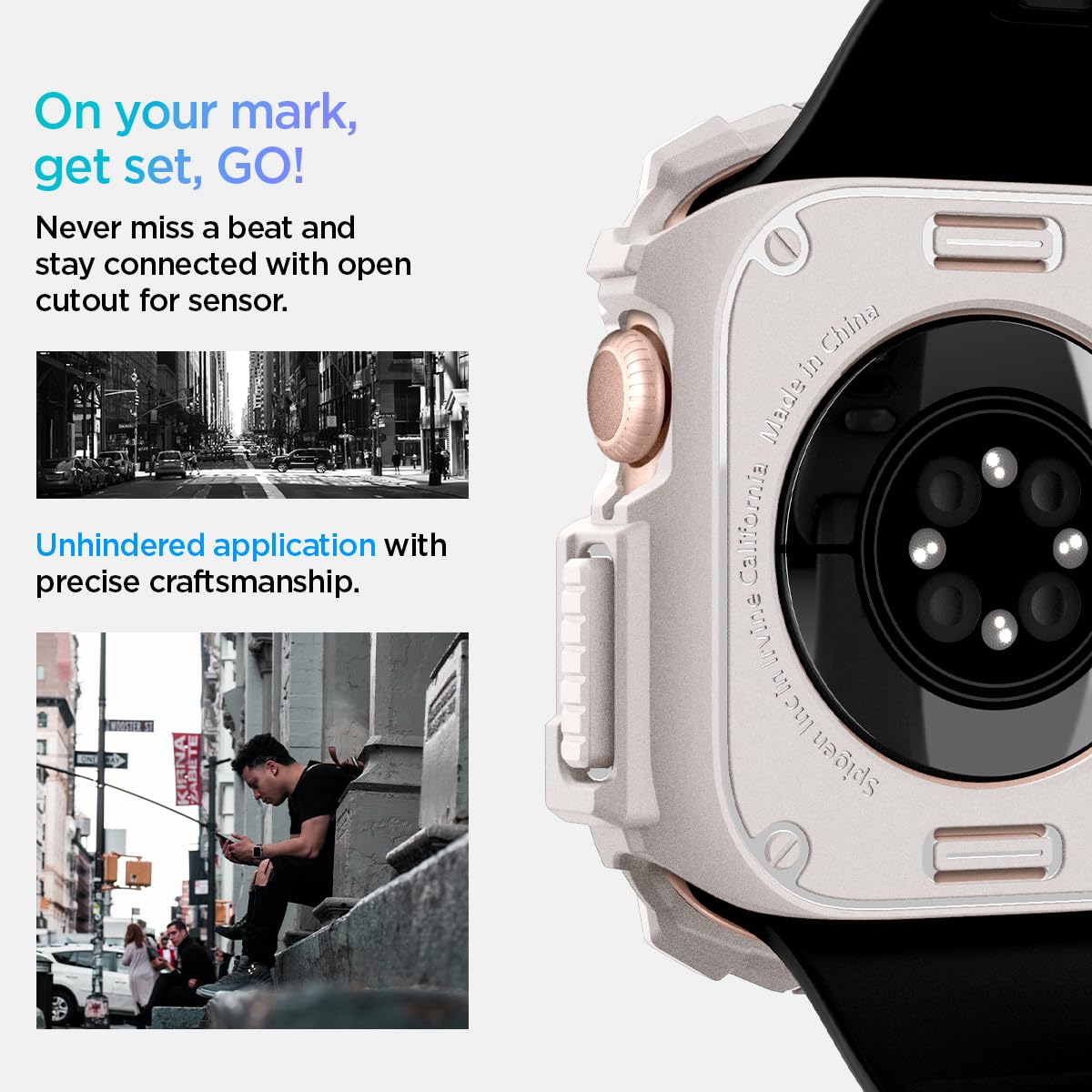 Foto 7 pulgar | Funda Spigen Rugged Armor Para Apple Watch Series 10 De 46 Mm - Venta Internacional.