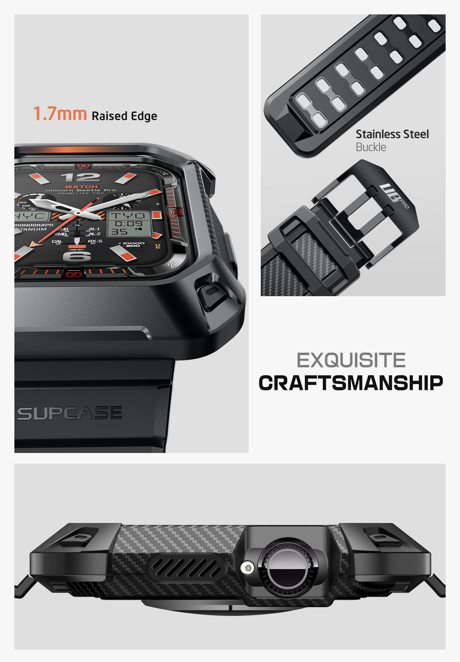 Foto 5 pulgar | Funda Con Correa Supcase Unicorn Beetle Pro Para Apple Watch 10 42 Mm - Venta Internacional.