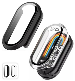 Foto 2 | Xtellar Pack De 2 Fundas Protectoras Para Xiaomi Smart Band 9 Con Vidrio Templado