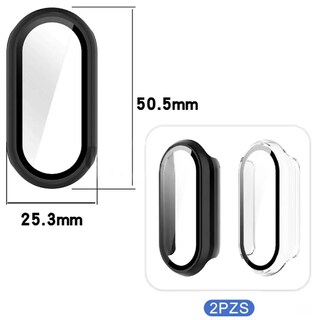 Foto 3 | Xtellar Pack De 2 Fundas Protectoras Para Xiaomi Smart Band 9 Con Vidrio Templado