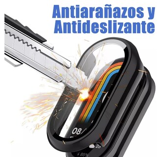 Foto 4 | Xtellar Pack De 2 Fundas Protectoras Para Xiaomi Smart Band 9 Con Vidrio Templado