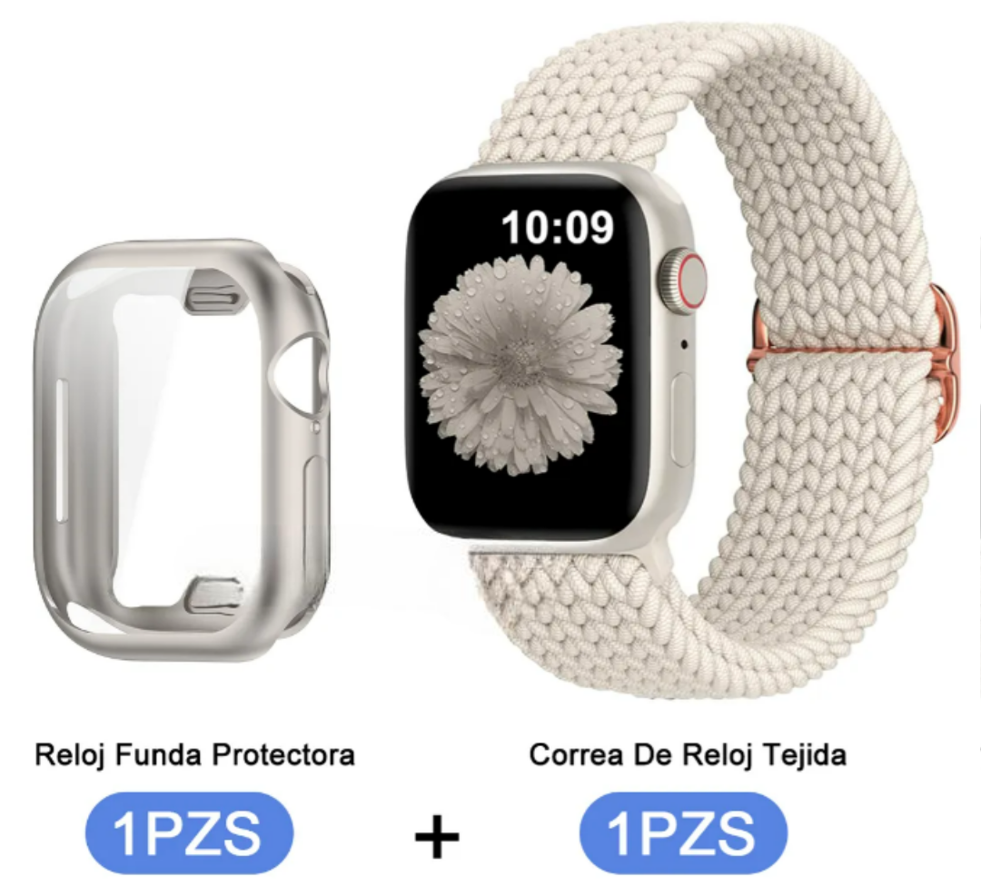 Foto 3 pulgar | Xtellar Funda Protectora De Alta Calidad Y Correa De Nailon Para Apple Watch Series 10