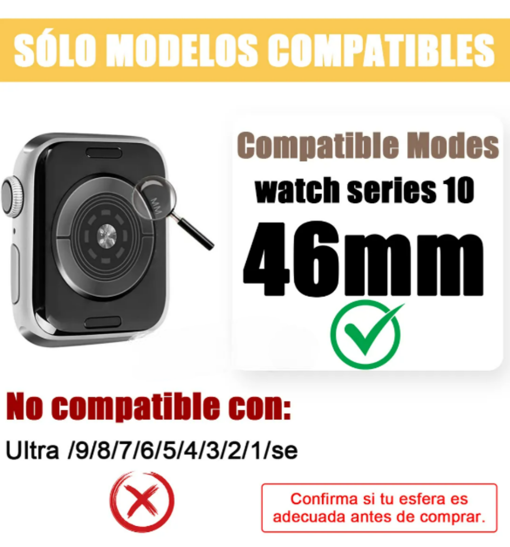 Foto 5 pulgar | Xtellar Funda Protectora De Alta Calidad Y Correa De Nailon Para Apple Watch Series 10