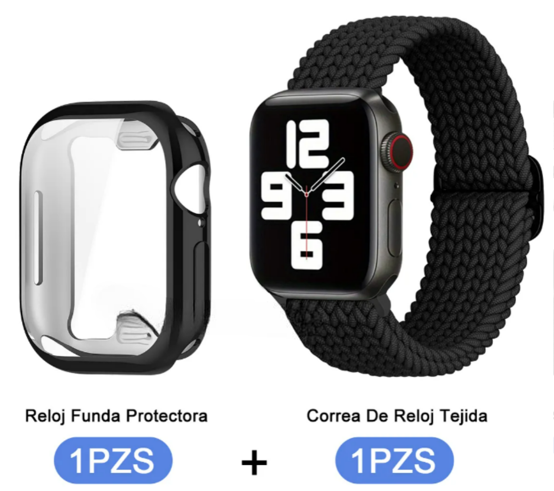 Foto 4 pulgar | Xtellar Funda Protectora De Alta Calidad Y Correa De Nailon Para Apple Watch Series 10