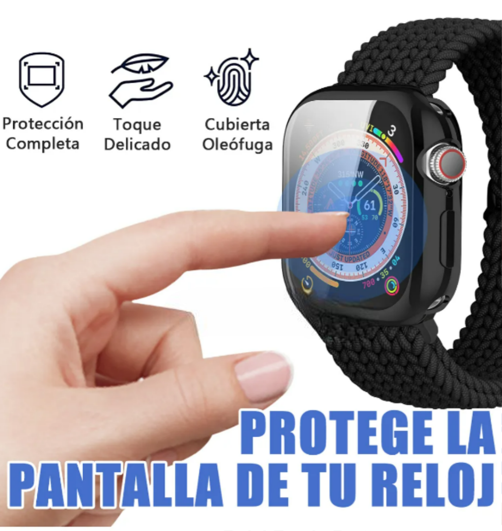 Foto 5 pulgar | Xtellar Funda Protectora De Alta Calidad Y Correa De Nailon Para Apple Watch Series 10