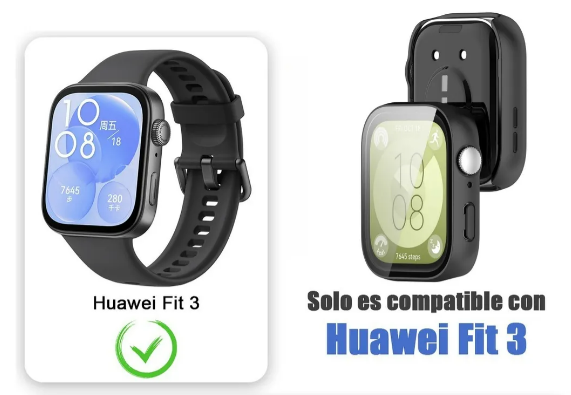 Foto 4 pulgar | Set Xtellar De 5 Elegantes Fundas Protectoras Con Mica Para Huawei Watch Fit 3
