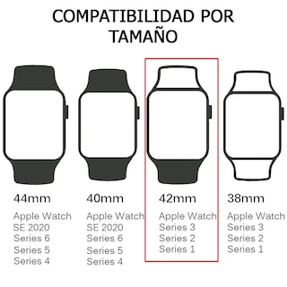 Foto 2 | Case Transparente Compatible con Apple Watch 42 mm, Protección Antigolpes y Diseño Delgado