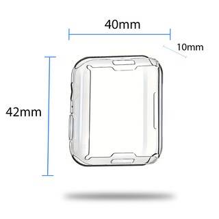 Foto 7 | Case Transparente Compatible con Apple Watch 42 mm, Protección Antigolpes y Diseño Delgado