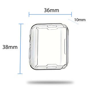 Foto 6 | Case Transparente Compatible con Apple Watch 38 mm, Protección Antigolpes y Diseño Delgado