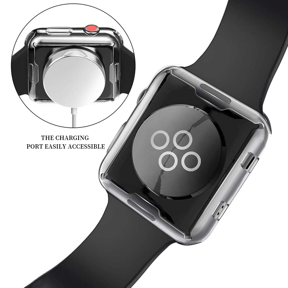 Foto 9 pulgar | Case Transparente Compatible con Apple Watch 38 mm, Protección Antigolpes y Diseño Delgado