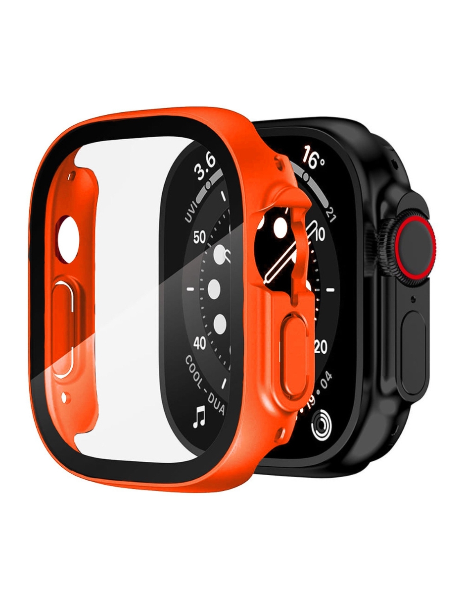 Foto 3 pulgar | Carcasa Protectora de Pantalla Ecomlab para Apple Watch Ultra 49 MM color Naranja